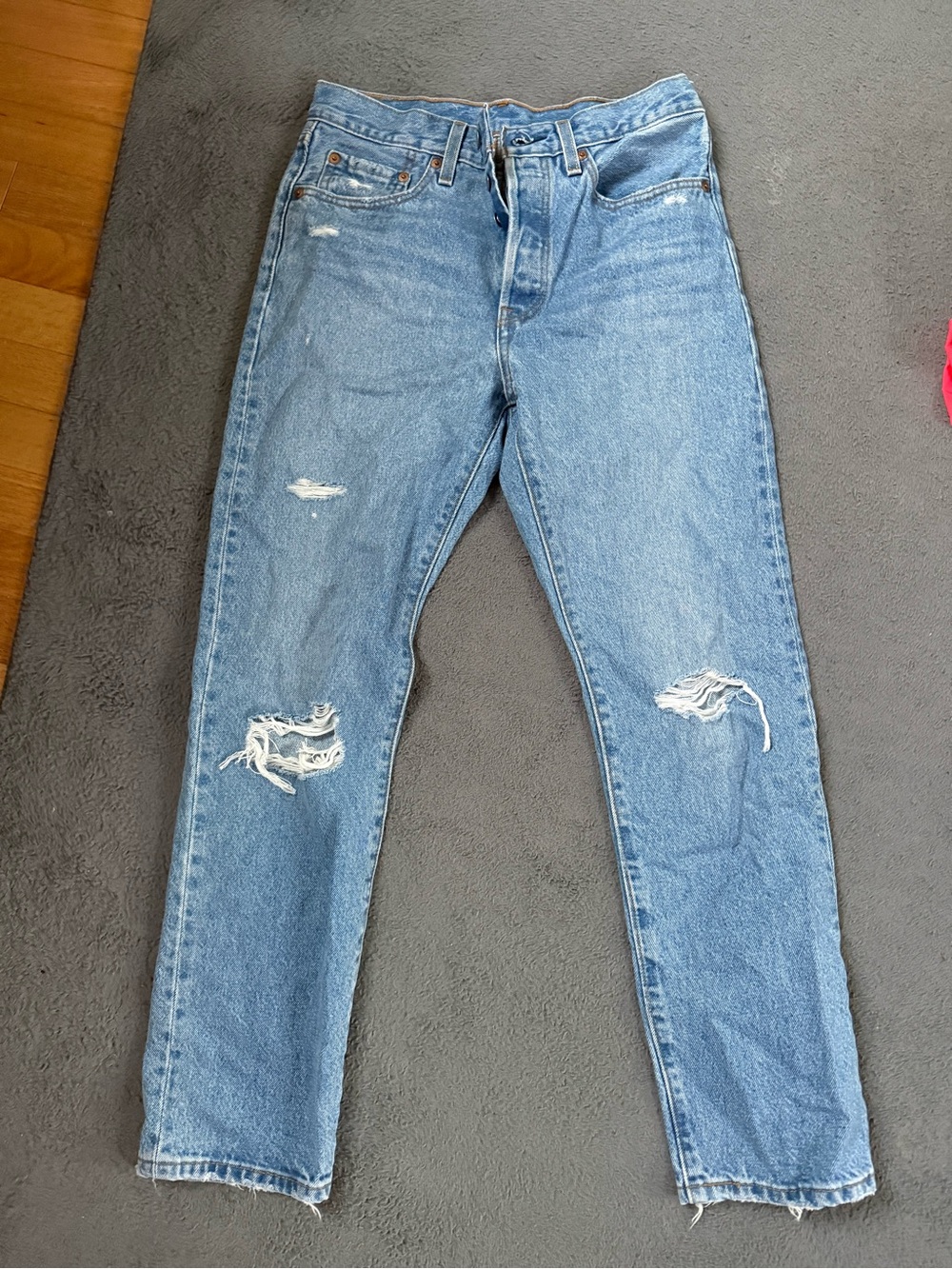 Levi's Light Blue Straight Leg Jeans